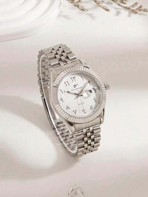 Men Round Pointer Date Quartz Watch Lynks Shop