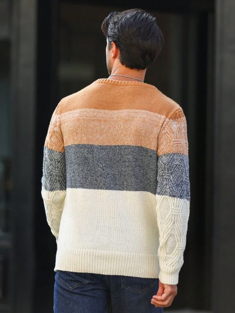 Manfinity Homme Men Colorblock Sweater Lynks Shop