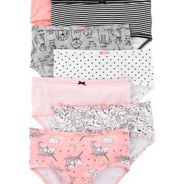 Reebok, Accessories, Reebok 7pk Girls Stretch Hipsters Underwear