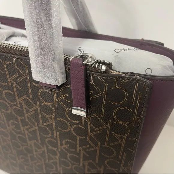 Calvin Klein Mavis Saffiano Pindot Logo Tote Lynks Shop