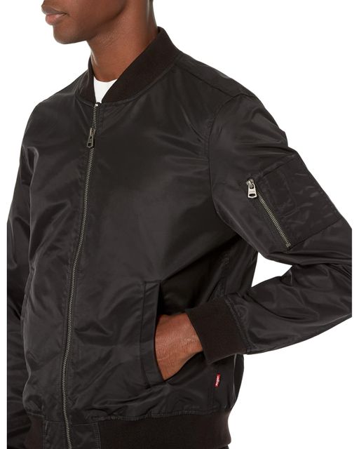 levi's flight satin bomber jacket