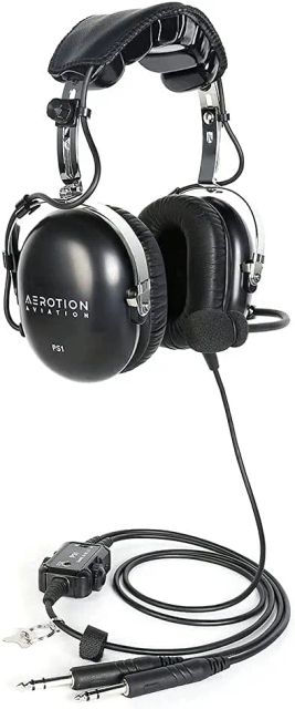 Aerotion Aviation PS1 Passive Noise Cancelling Aviation Pilot Headset PNR Lynks Shop