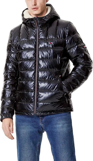Tommy Hilfiger Men's Midweight Sherpa Lined Hooded Water Resistant ...