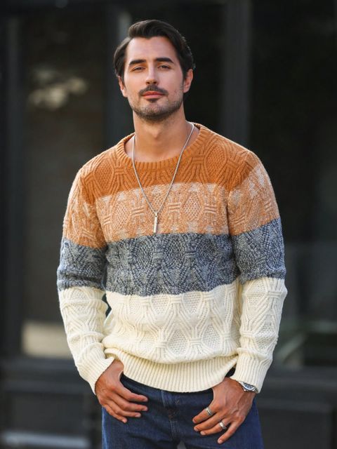 Inc clearance colorblock sweater